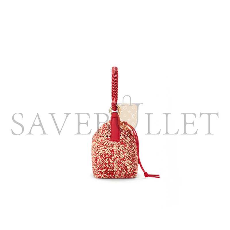 L0ew* CALA MINI BAG IN MELANGE RAFFIA A120HPLX16 (26*13*10cm)